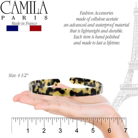 Women\'s French Headband Celluloid Flexible No Slip Durable Hair Accessory main image 7